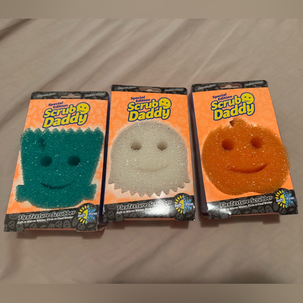 3 Halloween Scrub Daddy Sponges